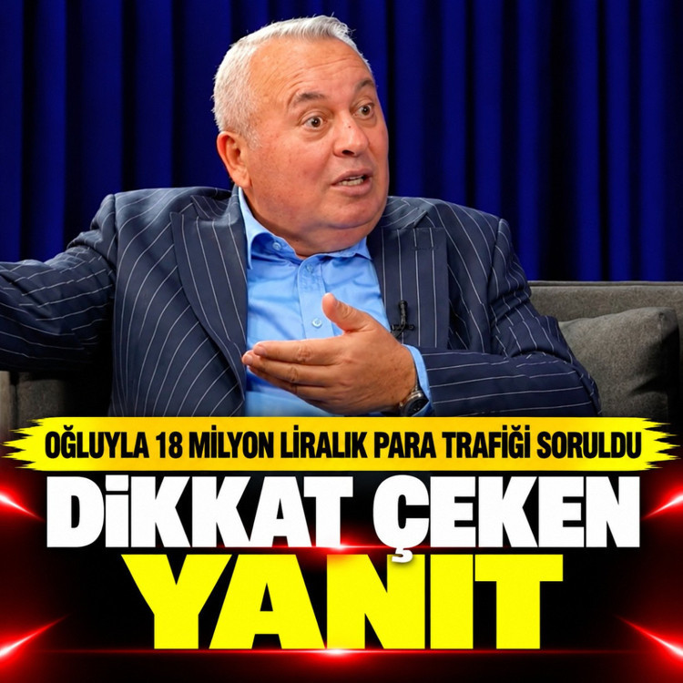 Cemal Enginyurt'tan oğluyla ilgili 18 milyonluk liralık para trafiği sorusuna dikkat çeken yanıt