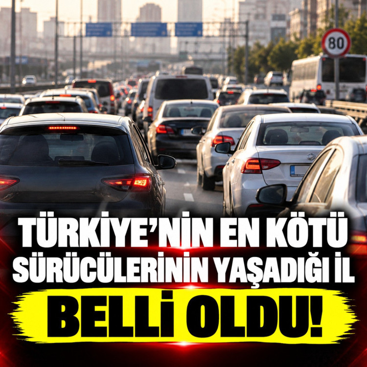 Türkiye’nin en kötü sürücülerinin yaşadığı il belli oldu!