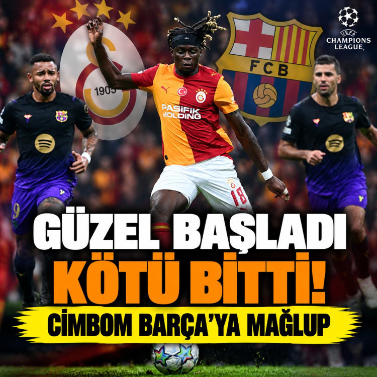 Galatasaray, Barcelona karşısında farklı mağlup oldu