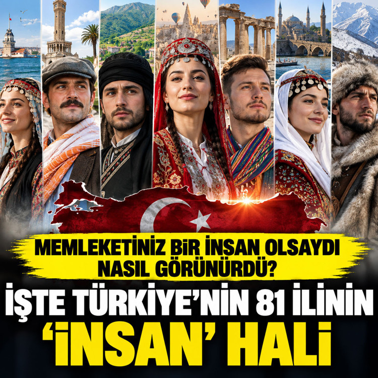 Memleketiniz bir insan olsaydı nasıl görünürdü? İşte Türkiye'nin 81 ilinin 'insan' hali