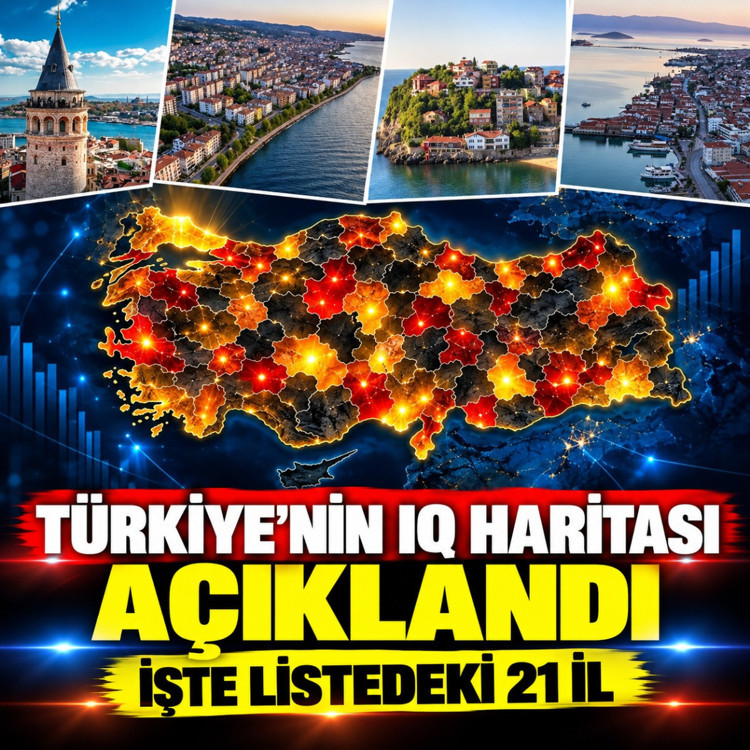 Türkiye'nin IQ haritası açıklandı! İşte IQ seviyesi en yüksek ilk 21 il...
