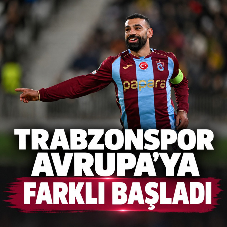 Trabzonspor Avrupa'ya 4 gollü galibiyetle başladı