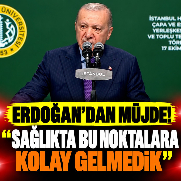 Cumhurbaşkanı Erdoğan müjdeyi verdi! "Sağlıkta bu noktalara kolay gelmedik"