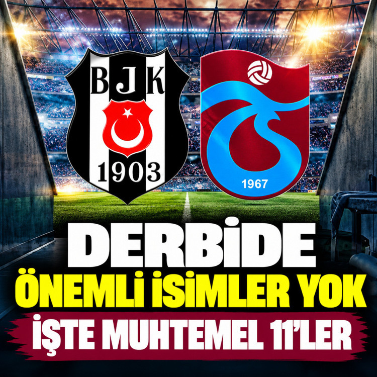 Trabzonspor ile Beşiktaş kozlarını paylaşıyor! Kadrolarda eksikler var işte muhtemel 11'ler