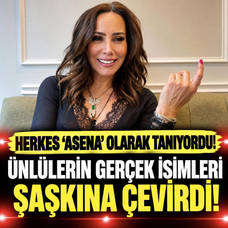 Ünlülerin gerçek isimleri şaşkına çevirdi!