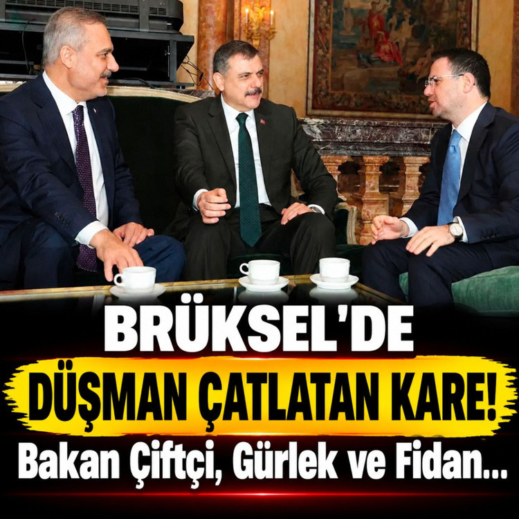 Brüksel’de düşman çatlatan kare! Bakan Çiftçi, Gürlek ve Fidan bir araya geldi