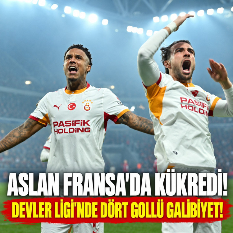 Galatasaray, Lille'i 4 golle devirdi