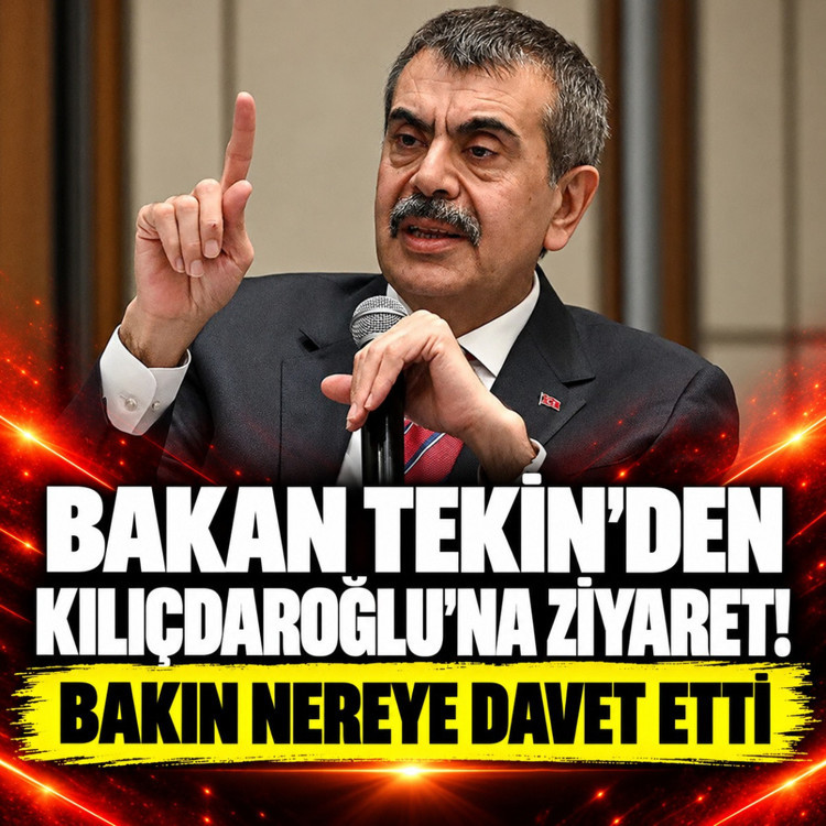 Milli Eğitim Bakanı Tekin'den Kılıçdaroğlu'na ziyaret! Bakın nereye davet etti