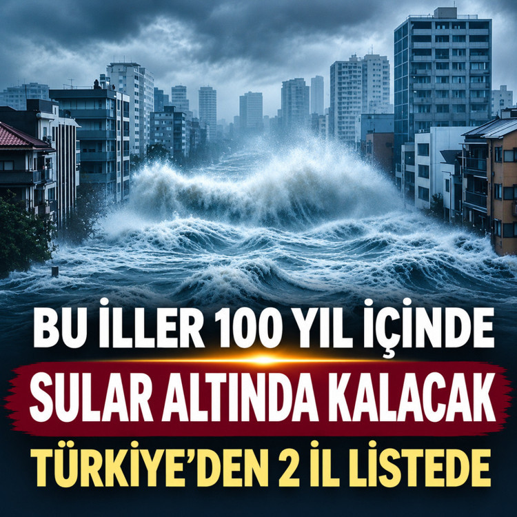 Bu iller 100 yıl içinde sular altında kalacak! Türkiye'den 2 il listede...