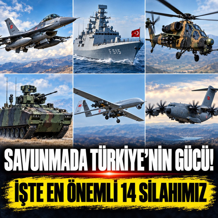 Savunmada Türkiye’nin gücü! İşte en önemli 14 silahımız