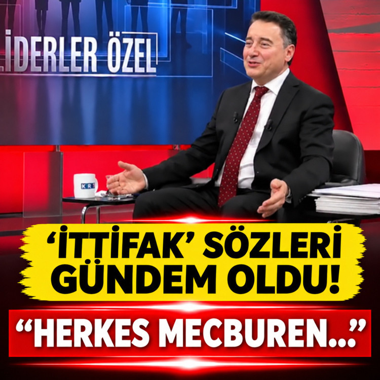 DEVA Partisi Genel Başkanı Ali Babacan'ın 'ittifak' sözleri gündem oldu!