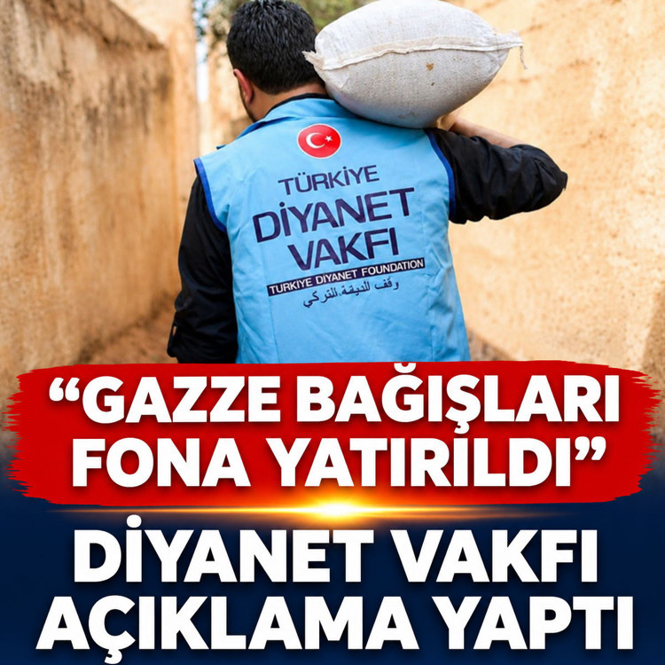 Gazze bağışları fona yatırıldı iddiası vardı! Diyanet Vakfı açıklama yaptı