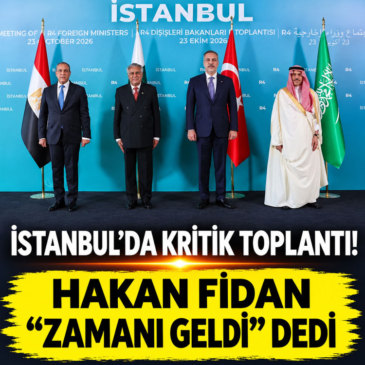 İstanbul'da kritik toplantı! Hakan Fidan "Zamanı geldi" diyerek duyurdu