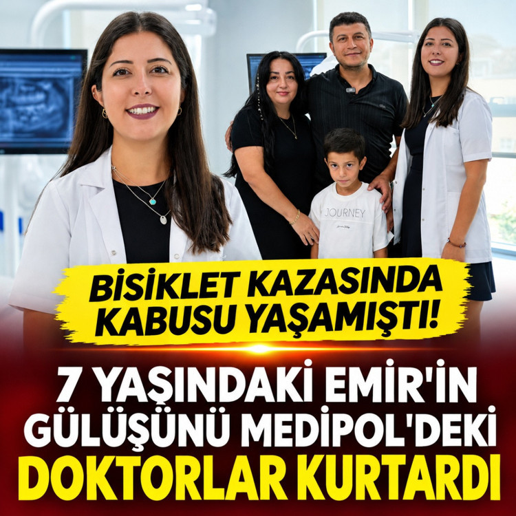 Bisiklet kazasında kabusu yaşamıştı! 7 yaşındaki Emir'in gülüşünü Medipol'deki doktorlar kurtardı