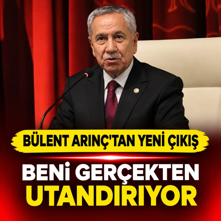 Bülent Arınç'tan yeni çıkış: Bu durum beni gerçekten üzüyor ve utandırıyor