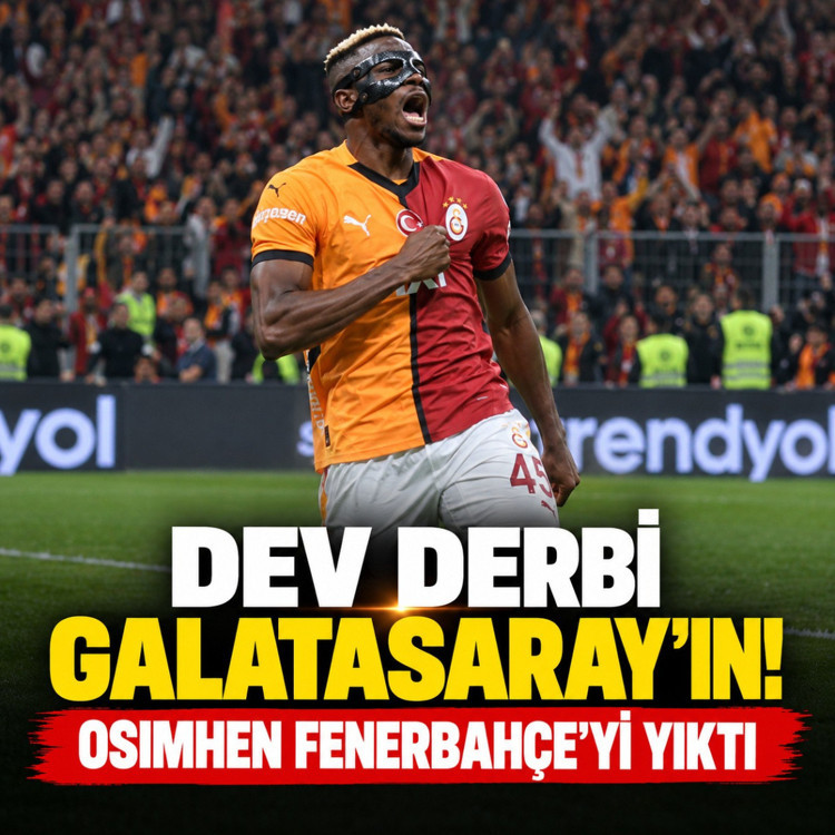 Galatasaray derbide Fenerbahçe'yi devirdi!