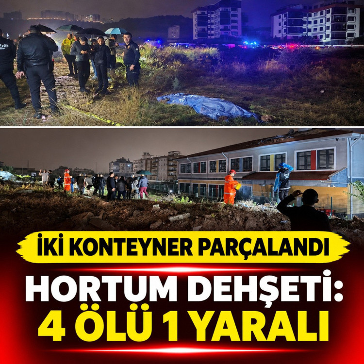 Antalya'da hortum 2 konteyneri parçaladı 4 işçi öldü, 1 işçi yaralandı