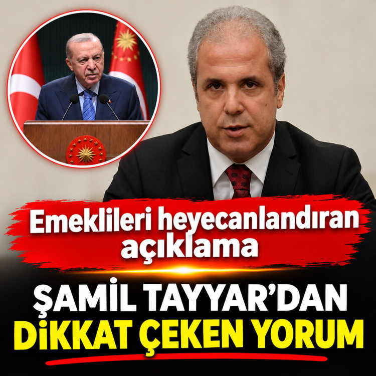 Cumhurbaşkanı Erdoğan'ın emekli maaşlarıyla ilgili açıklamasını Şamil Tayyar yorumladı