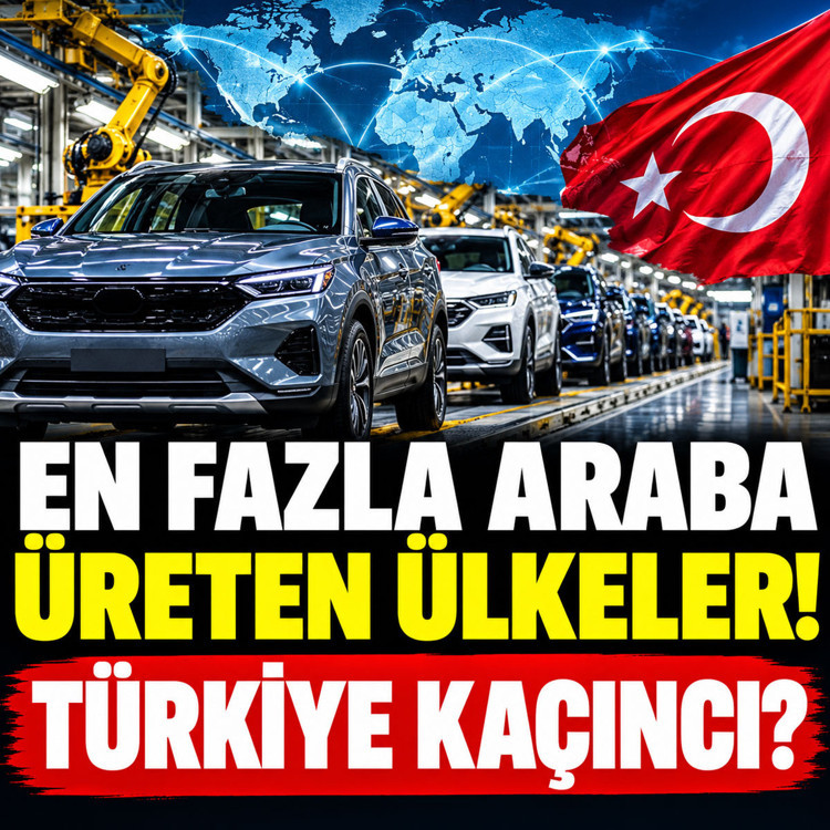 En fazla araba üreten ülkeler! Türkiye kaçıncı sırada?