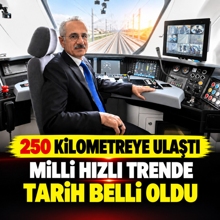 Bakan Uraloğlu milli hızlı trenle test sürüşü yaptı! Yolcu taşımacılığı için tarih belli oldu