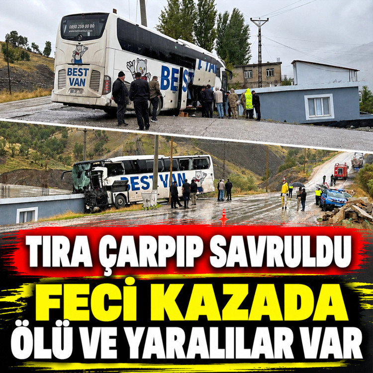 Korkunç kaza! Yolcu otobüsü tırla çarpıştıktan sonra eve çarptı, ölü ve yaralılar var