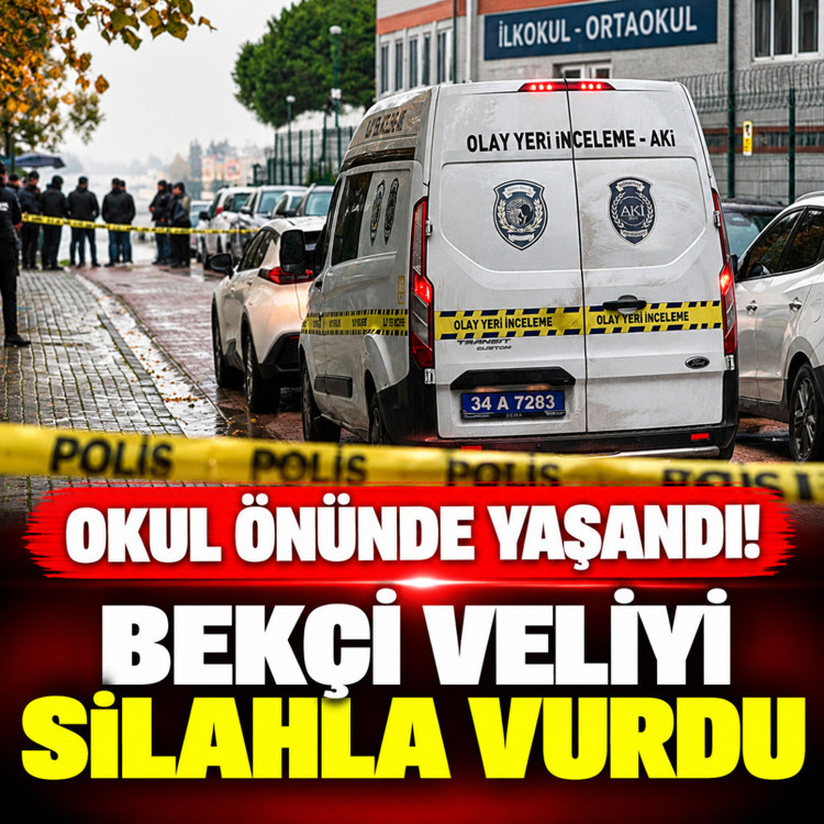 Avcılar'da okul önünde yaşandı! Bekçi veliyi silahla vurdu