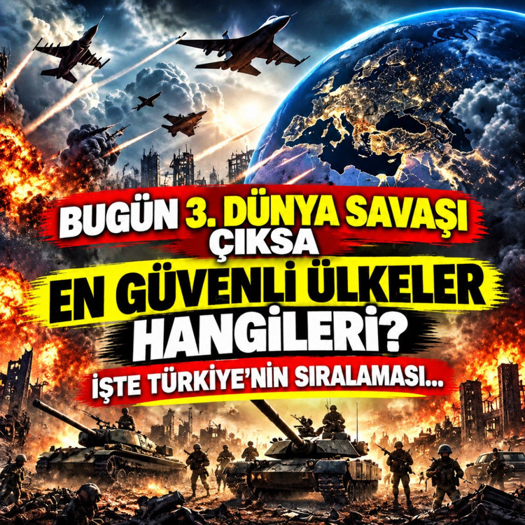 Bugün 3. Dünya Savaşı çıksa en güvenli ülkeler hangileri? İşte Türkiye'nin sıralaması...