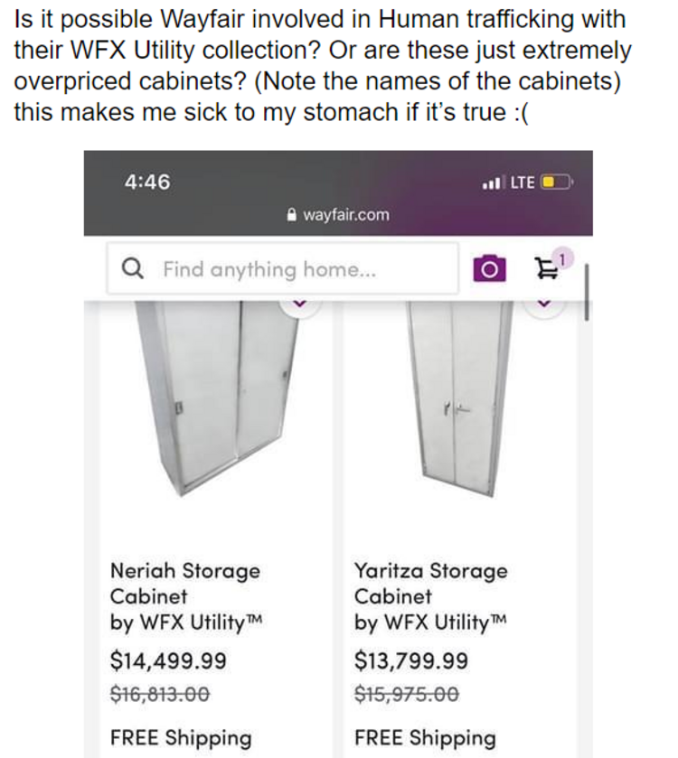 Wayfair olayı nedir? Skandal nasıl ortaya çıktı? İnternetten çocuk mu satılıyor? İşte ayrıntılar - Resim: 3