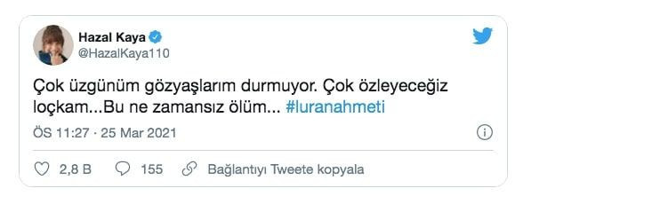 Kurtlar Vadisi oyuncusu Luran Ahmeti'nin ölümü ünlü isimleri yasa boğdu - Resim: 4