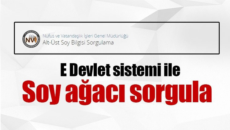 Soyağacı E-Devlet dışından nereden öğrenilebilir? - Resim: 1