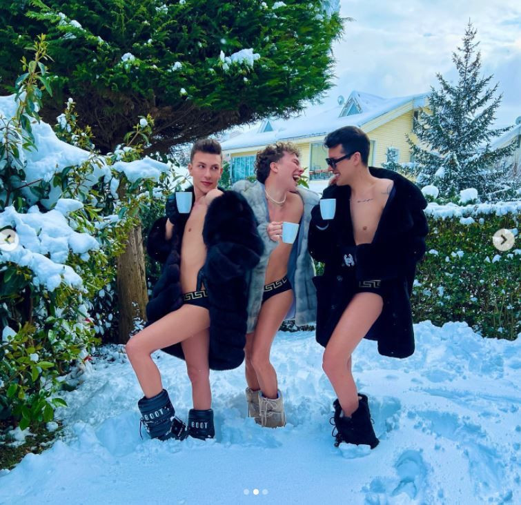 Kerimcan Durmaz'ın karda çıplak pozları Instagram'ı salladı Kendall Jenner'a benzetildi - Resim: 1