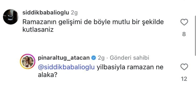 Pınar Altuğ'dan takipçisinin yorumuna yanıt! "Ne alaka" - Resim: 4
