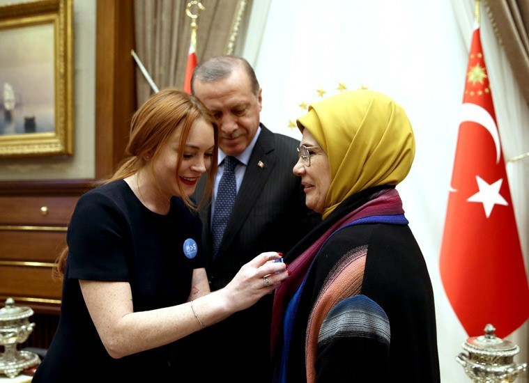 Cumhurbaşkanı Erdoğan, Lindsay Lohan'ı Kabul Etti - Resim: 4