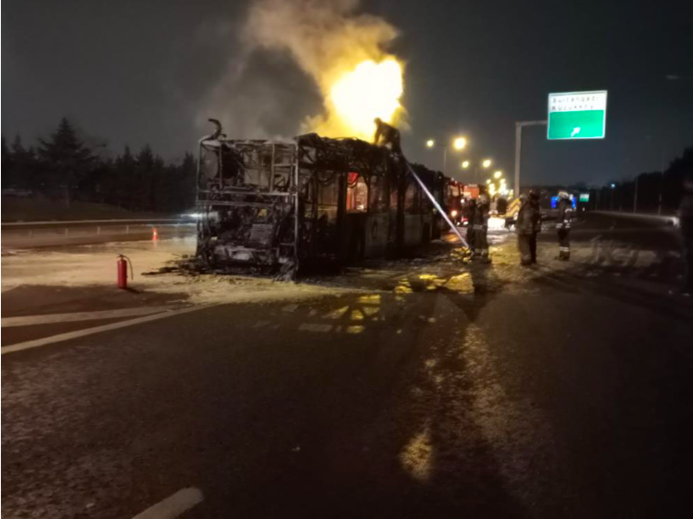 TEM'de korkunç olay! Seyir halindeki İETT otobüsü alev alev yandı - Resim: 2