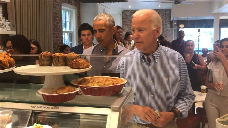 Obama ve Biden'dan gazilerin işlettiği kafeye sürpriz baskın - Resim: 2