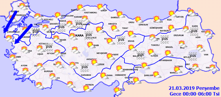 21 Mart perşembe günü için Meteorolojiden donduran uyarı - Resim: 2