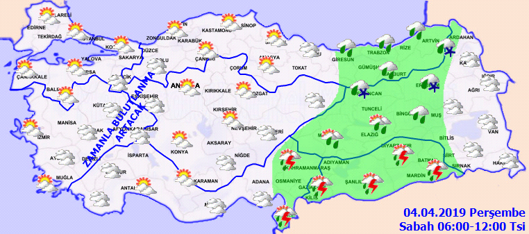 Meteorolojiden yağış uyarısı! (4 Nisan Perşembe) - Resim: 2