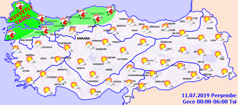 Meteorolojiden sağanak uyarısı - Resim: 1