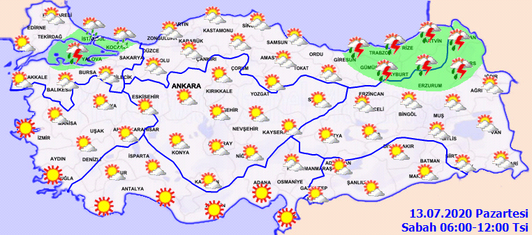 Meteorolojiden bazı iller için sağanak uyarısı - Resim: 2