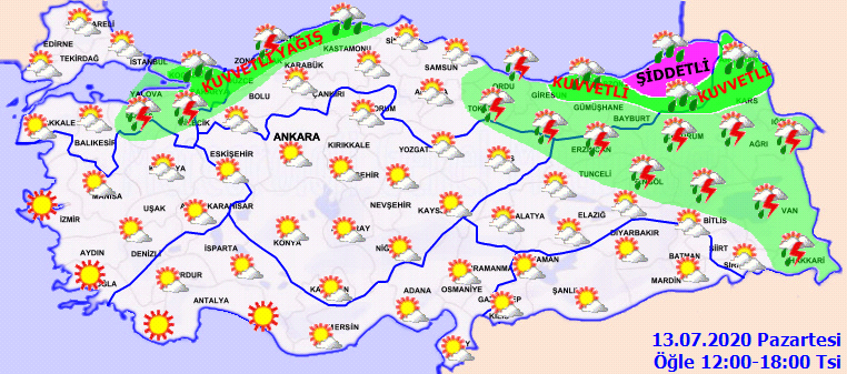 Meteorolojiden bazı iller için sağanak uyarısı - Resim: 3