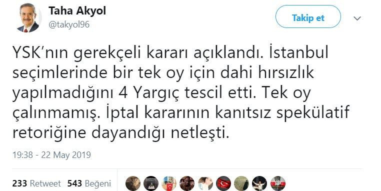 YSK'nın İstanbul seçimlerine iptal kararına ünlülerden tepki yağıyor Fatih Portakal'ın tweetini bakın - Resim: 4