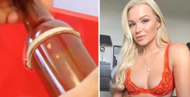 Televizyon yıldızının canlı yayındaki şişe deneyi faciayla bitti! - Resim: 1