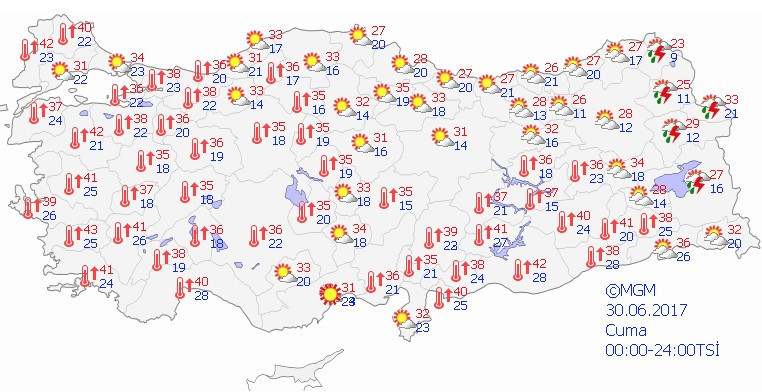 Son 30 yılın rekor sıcağı 30 ili kavuruyor listeye bakın - Resim: 3