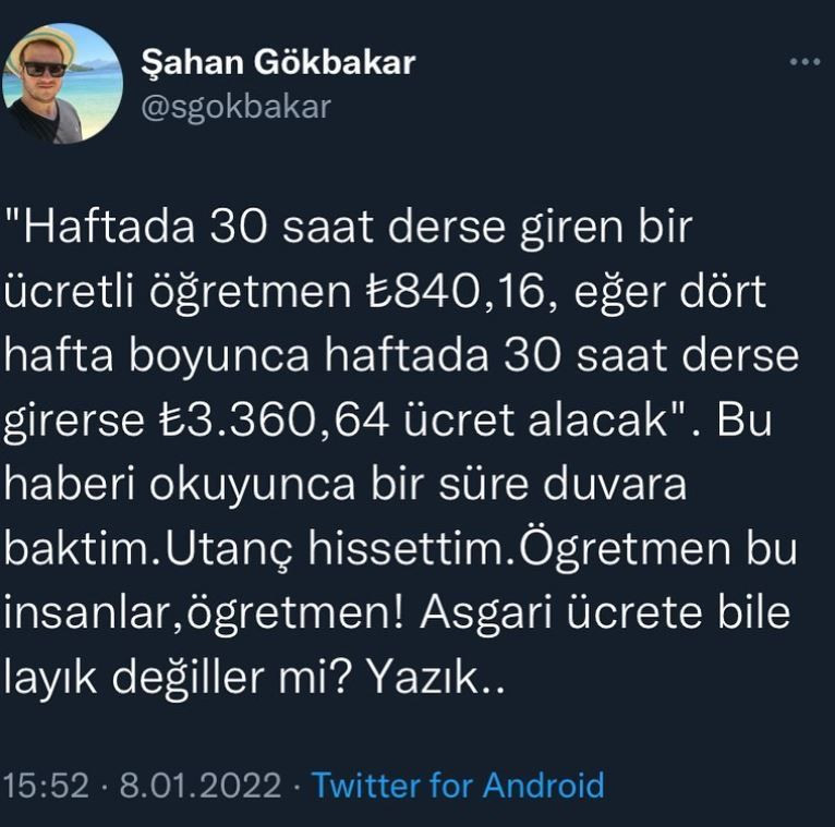 Ücretli öğretmen maaşları 2022 tepkisi... Şahan Gökbakar ve Seda Bakan'dan olay paylaşım! - Resim: 4