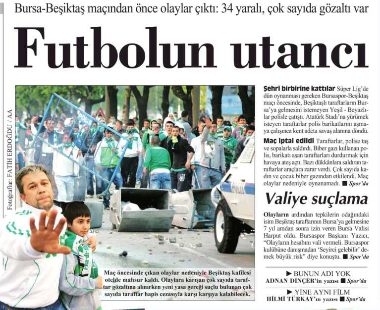 Holiganların vahşeti manşetlerde - Resim: 3