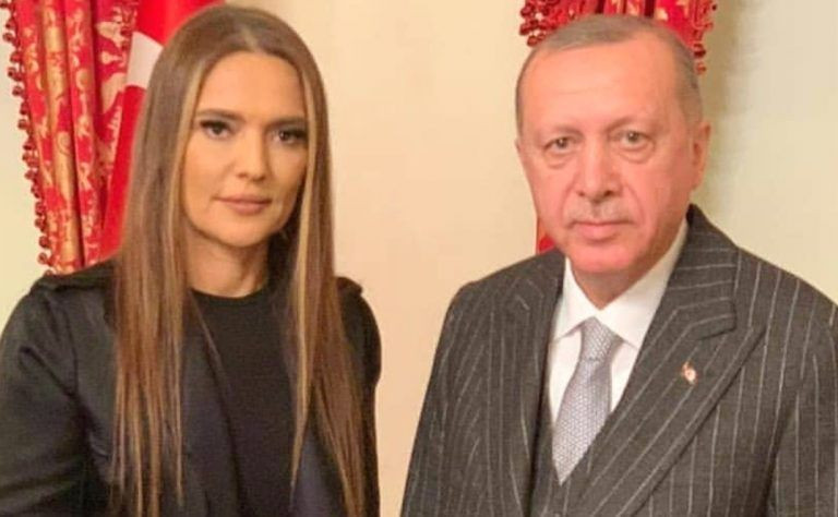 Demet Akalın Hande Yener Cumhurbaşkanı Erdoğan'ı ziyaret etti etek boyu olay oldu - Resim: 4