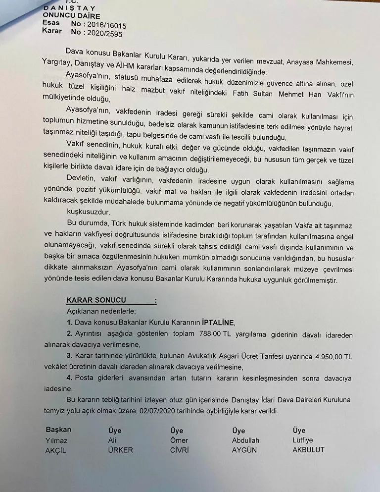 Danıştay'ın Ayasofya kararını duyanlar kutsal mekan önünde toplandı - Resim: 2