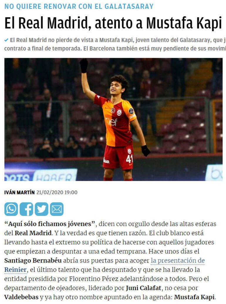 Galatasaray'ın kadro dışı bıraktığı Mustafa Kapı'yı Real Madrid mi kapıyor? - Resim: 4