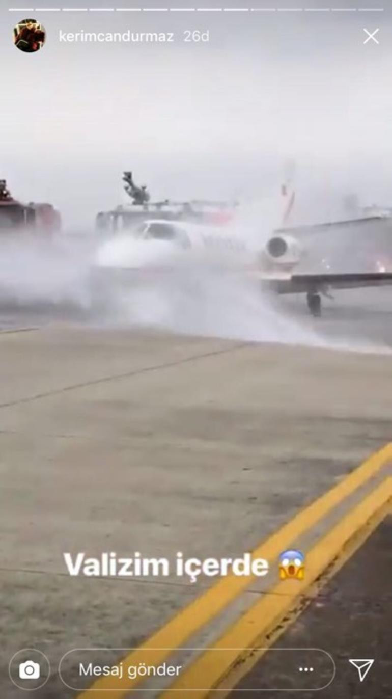 Kerimcan Durmaz'ın içinde olduğu uçakta büyük panik - Resim: 3