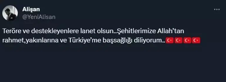 Ünlüler teröre lanet okudu! Sosyal medyadan paylaştılar - Resim: 2